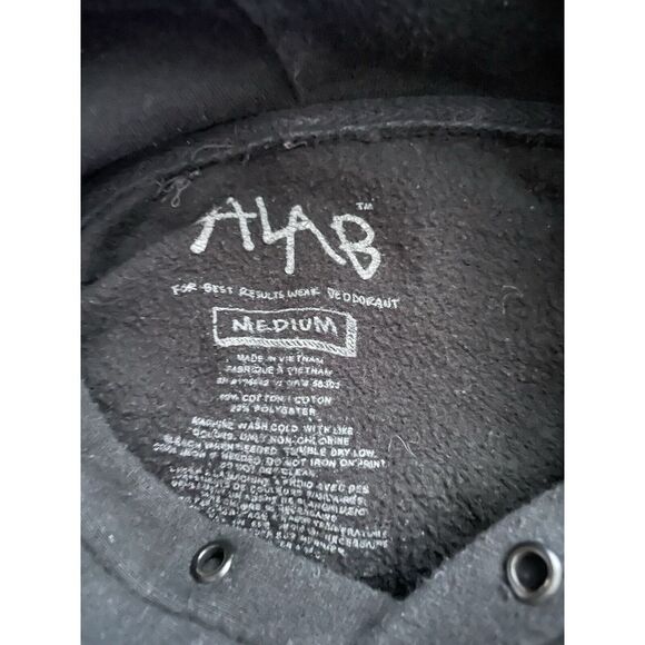 Alab Sweatshirt Men Medium Black‎ Magic Mushroom Psychedelic Fungi Wizard Trippy - Picture 7 of 7